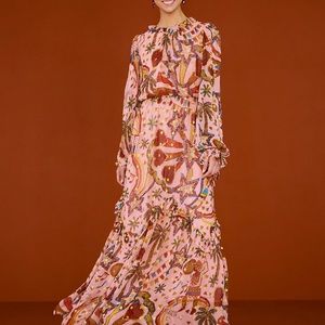 NWOT Farm Rio folk party maxi dress size m. Great dress!